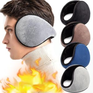 1pc Men's Autumn And Winter Thickened Warm Earmuffs, Fashion Ski Windproof Earmuffs