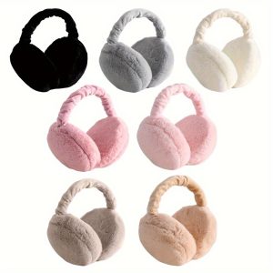 2Pcs Fbag Ladies Plush Autumn And Winter Warm Earmuffs, Soft Can Be Rotated Folding Portable Earmuffs Daily Wear