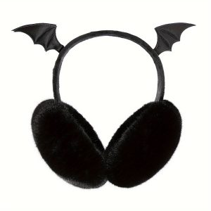 1pc Foldable Bat Ear Earmuffs, Imitation Rabbit Fur, For Men And Women Autumn And Winter, Cover Ears, Protect Ears, Warm Ears